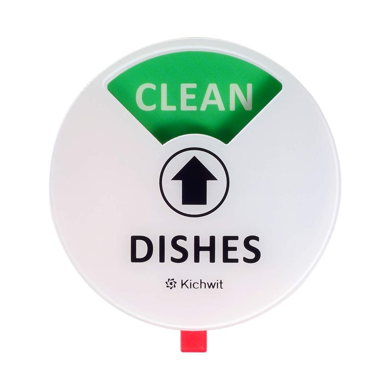 Kichwit Dishwasher Magnet Clean Dirty Sign Indicator with Running and Empty Options, Works on All Dishwashers, Non-Scratch Strong Magnetic Backing, Residue Free Adhesive Included, 4 Inch, White - Image 4